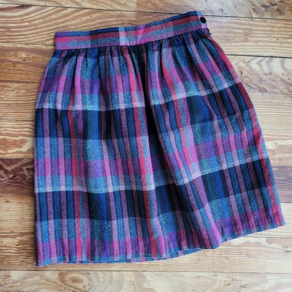Urban Renewal Skirts Uo Urban Renewal Plaid Wool Mini Skirt